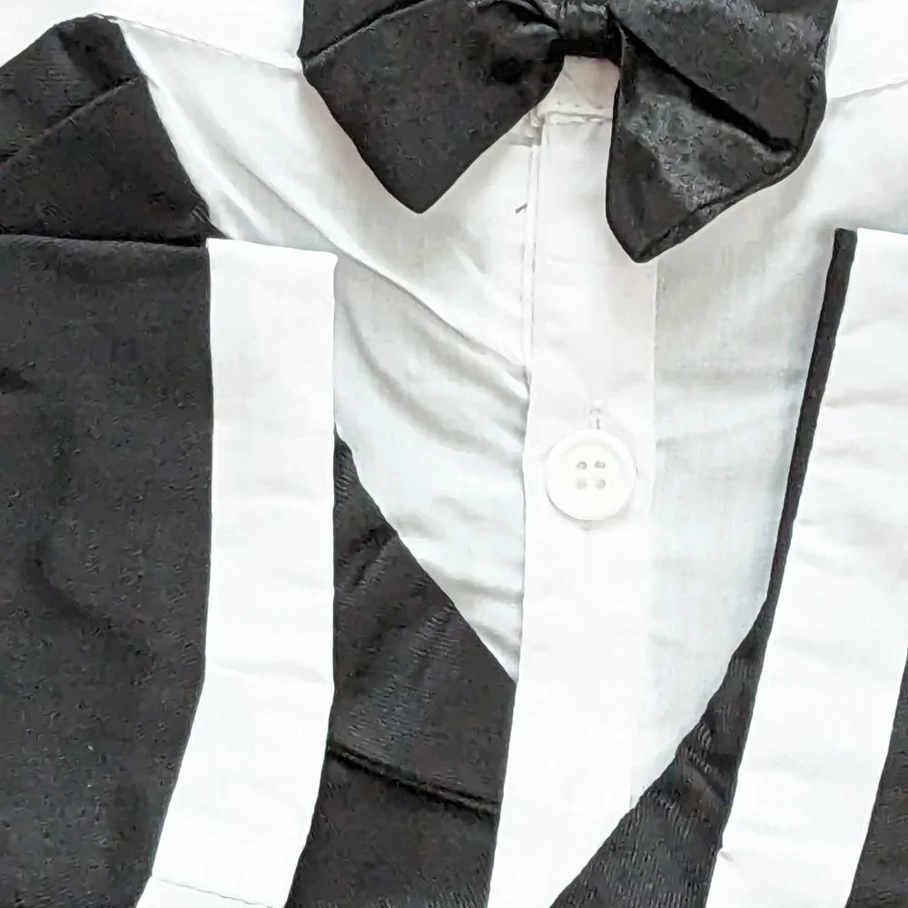 Tuxedo For Dogs Cats Pets With Bowtie Small To XL NEW